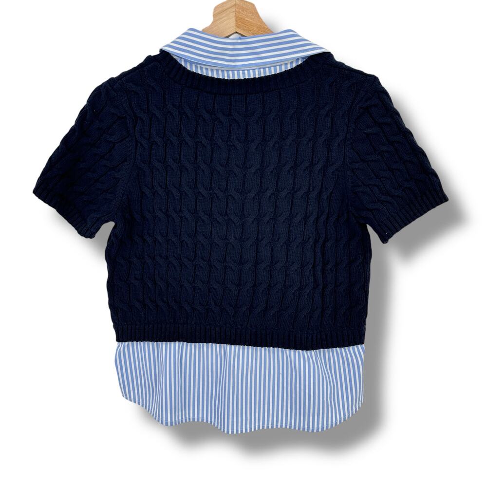 Anthropologie Black Cable Knit Sweater - Picture 4 of 7
